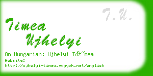 timea ujhelyi business card